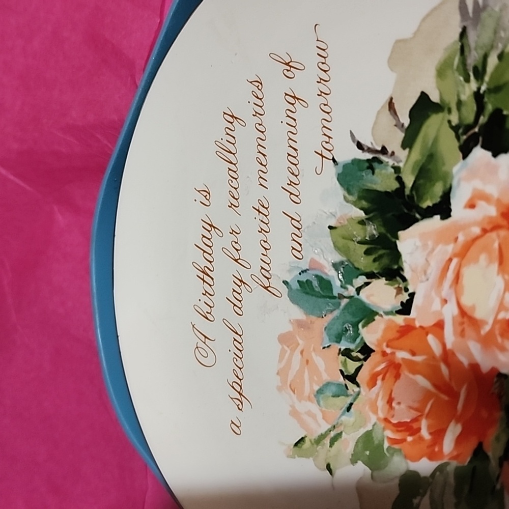 VINTAGE AMERICAN GREETINGS  LASTING MEMORIES  GENUINE PORCELINE PLATE . - Picture 2 of 5